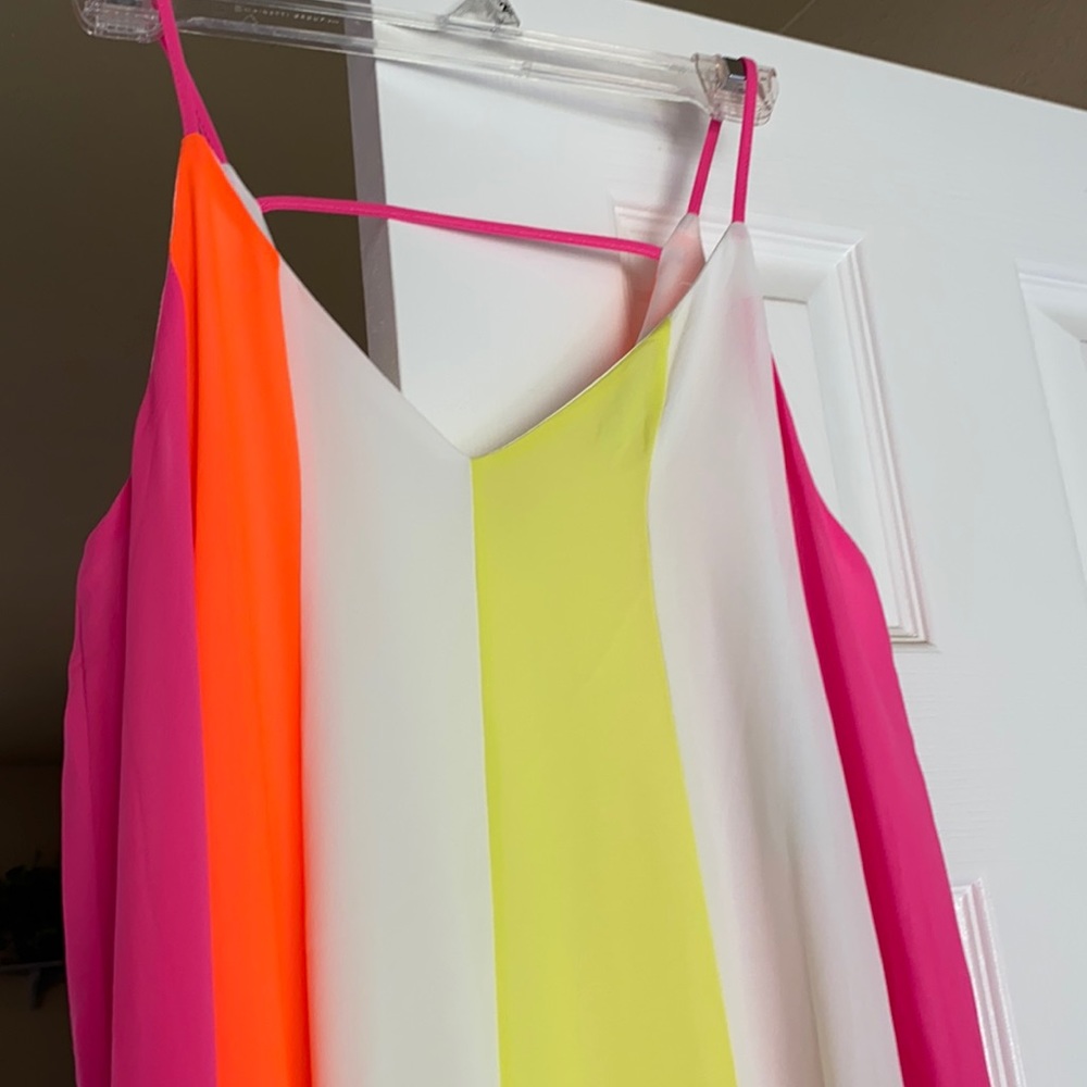 Bright colored maxi dress